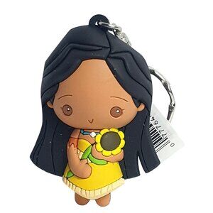 Disney Princess Pocahontas Rubber Keyring Keychain Figure Backpack Charm Toy